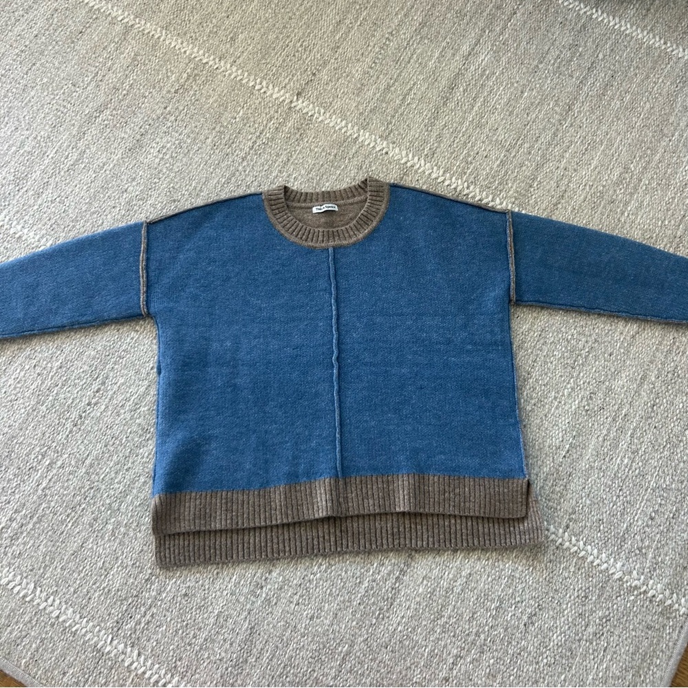 Theo and Spence reversible sweater